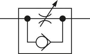 Block-Drosselrückschlagventile, Feinregulierung, alle Größen